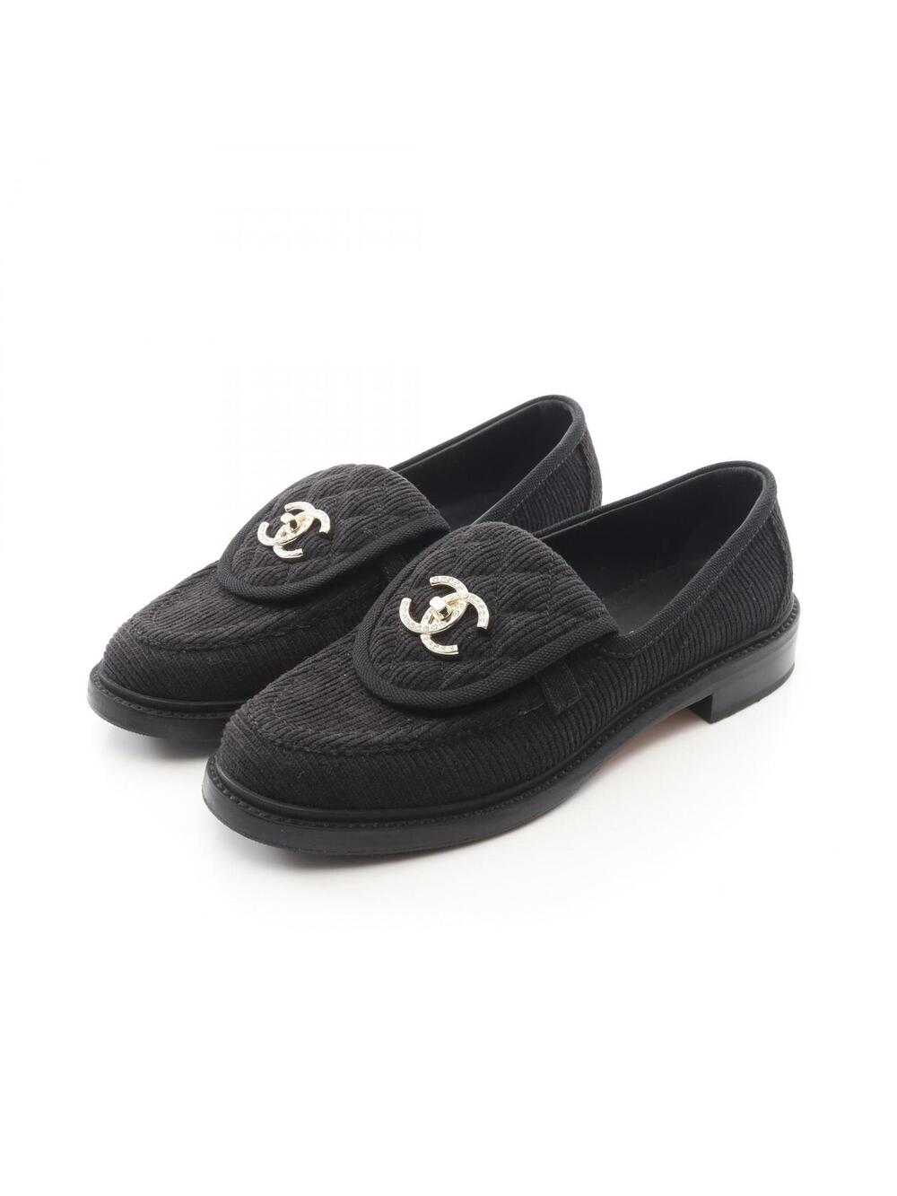 Chanel Coco Mark Loafers Shoes #36 1/2 #275394C12B